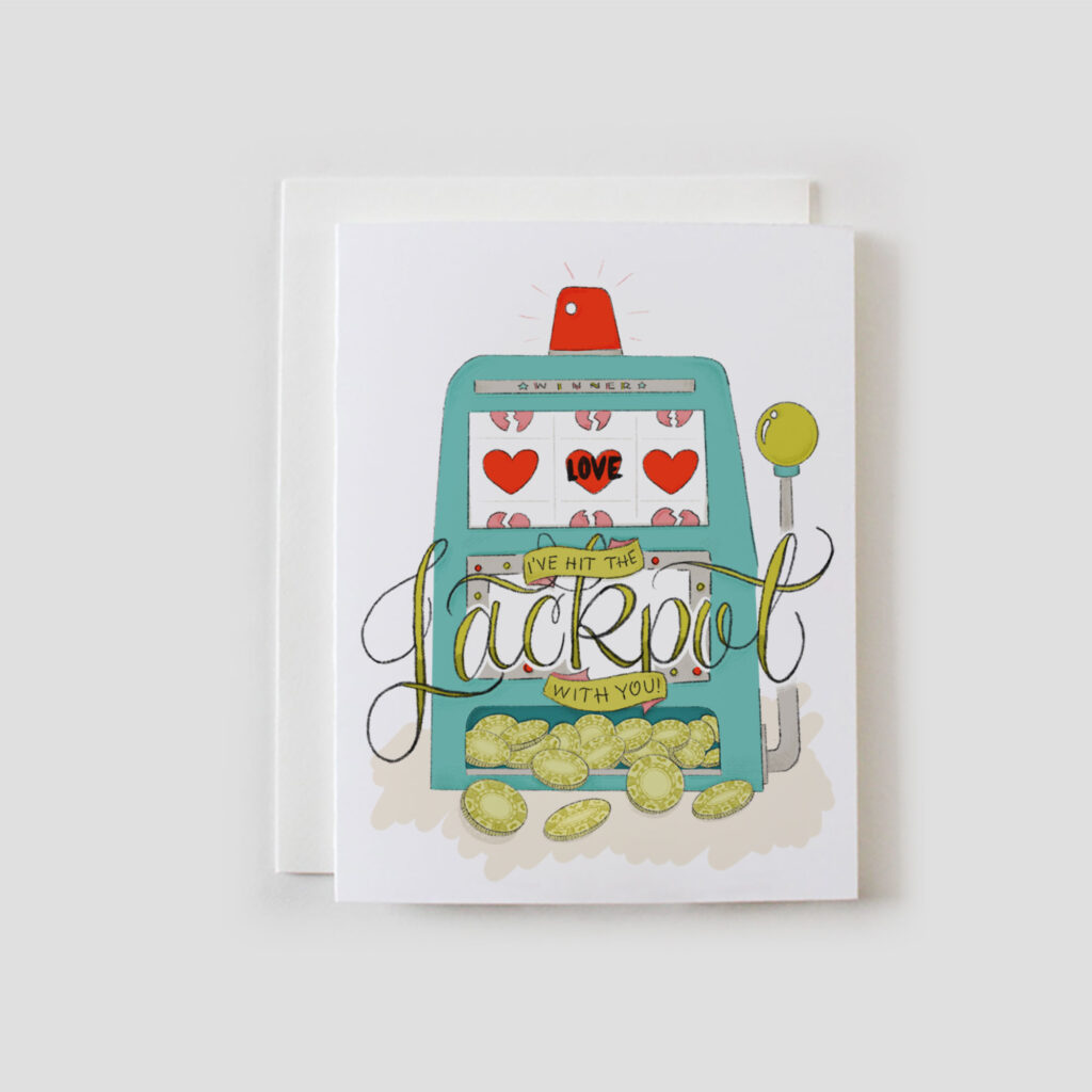 Love Jackpot Greeting Card from Faye & Co.