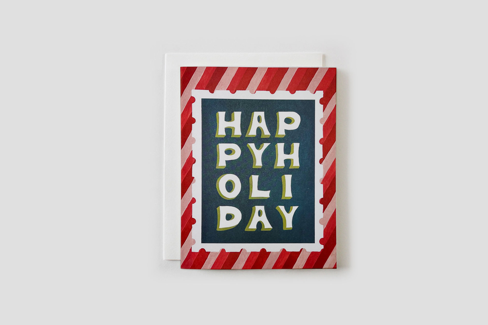 Postage Stamp Happy Holiday Greeting Card - Image 2
