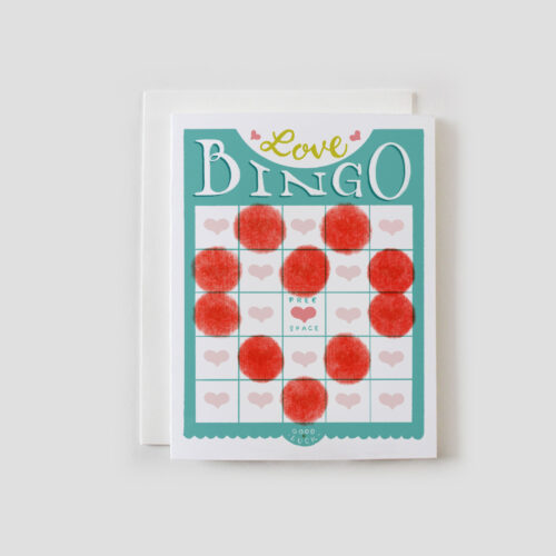 Love BINGO greeting card by Faye & Co.