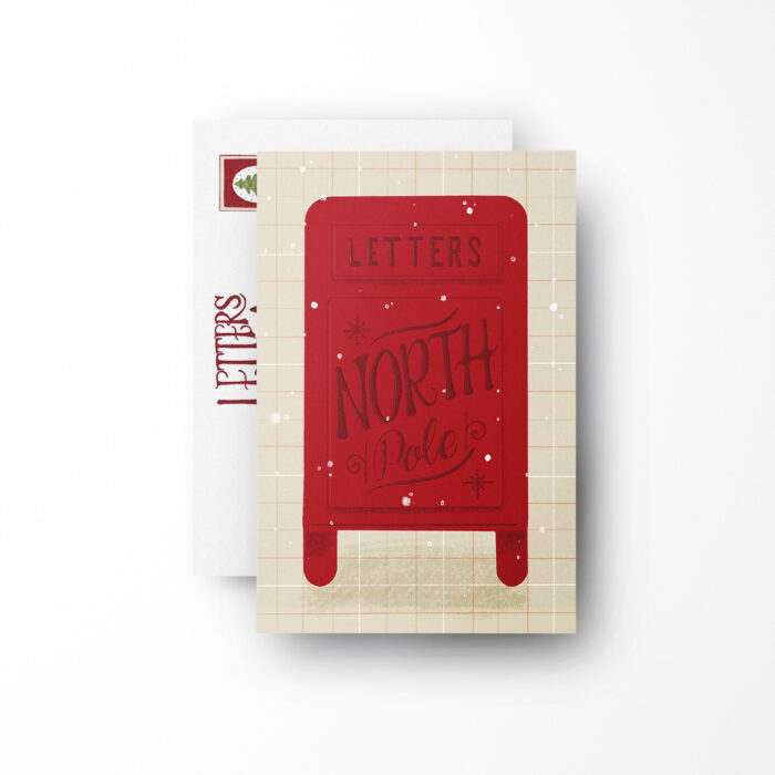 North Pole Mailbox Postcard