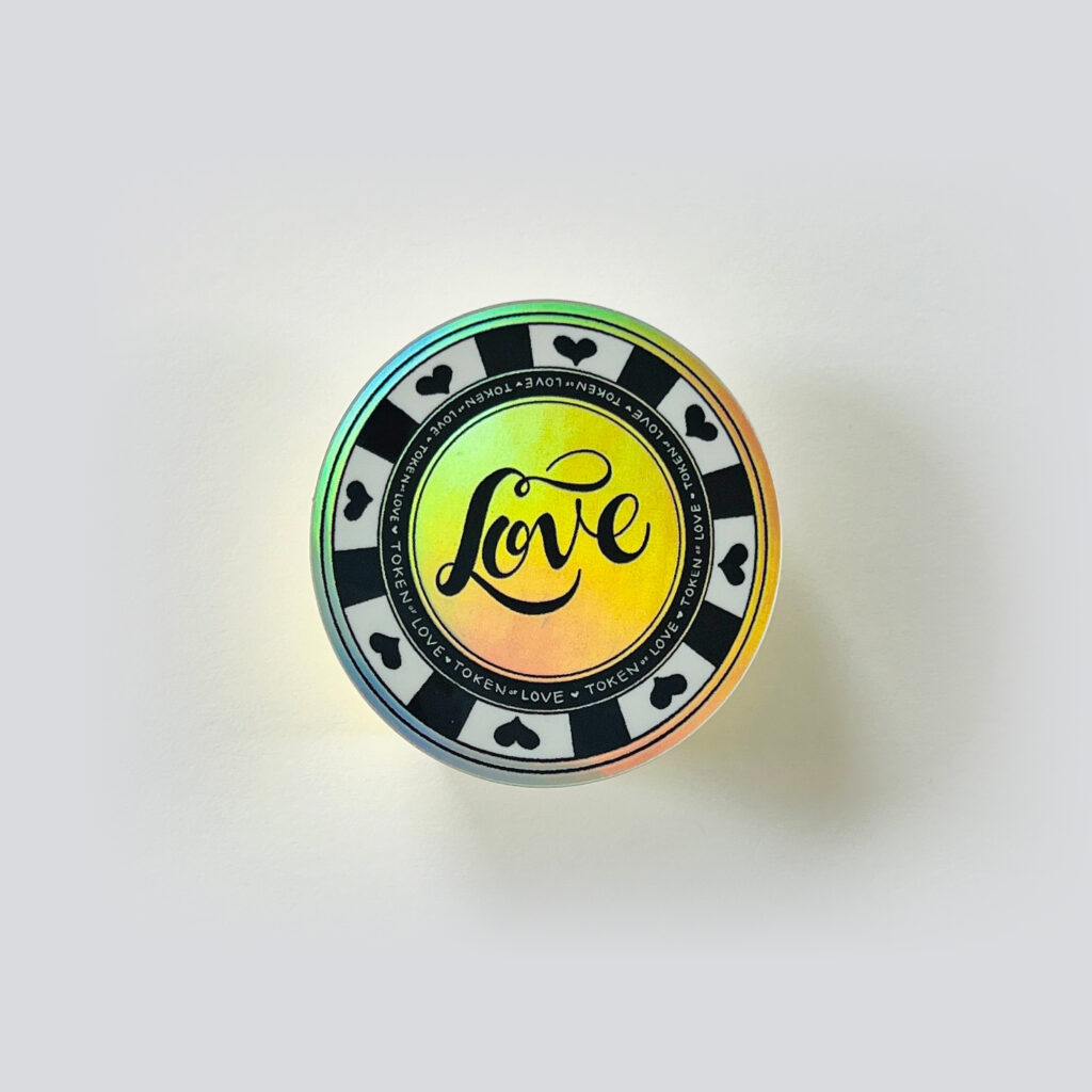 Love Token Casino Style Chip from Faye & Co