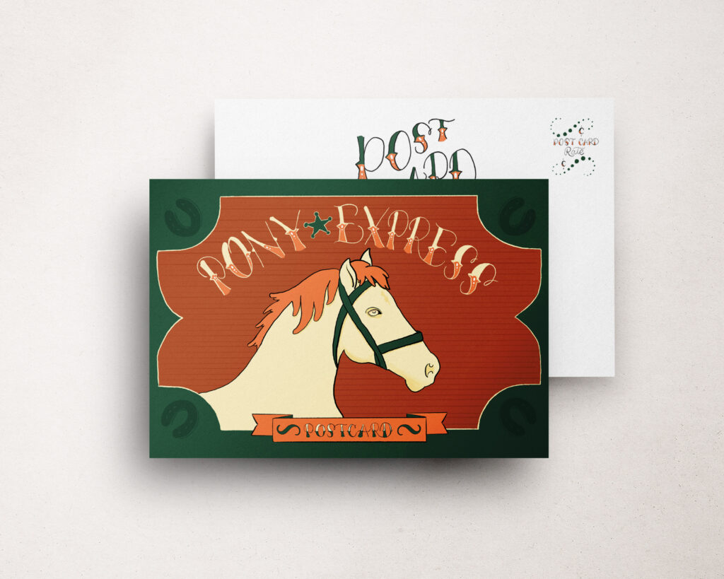 Pony Express Postcard