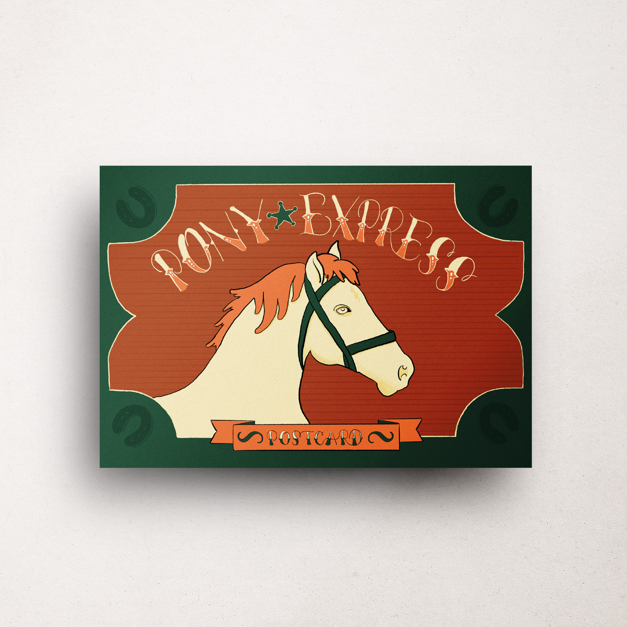 Pony Express Postcard by Faye & Co.