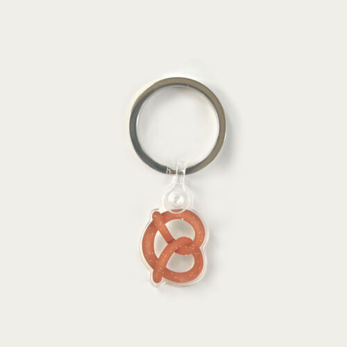 Pretzel Acrylic Keychain