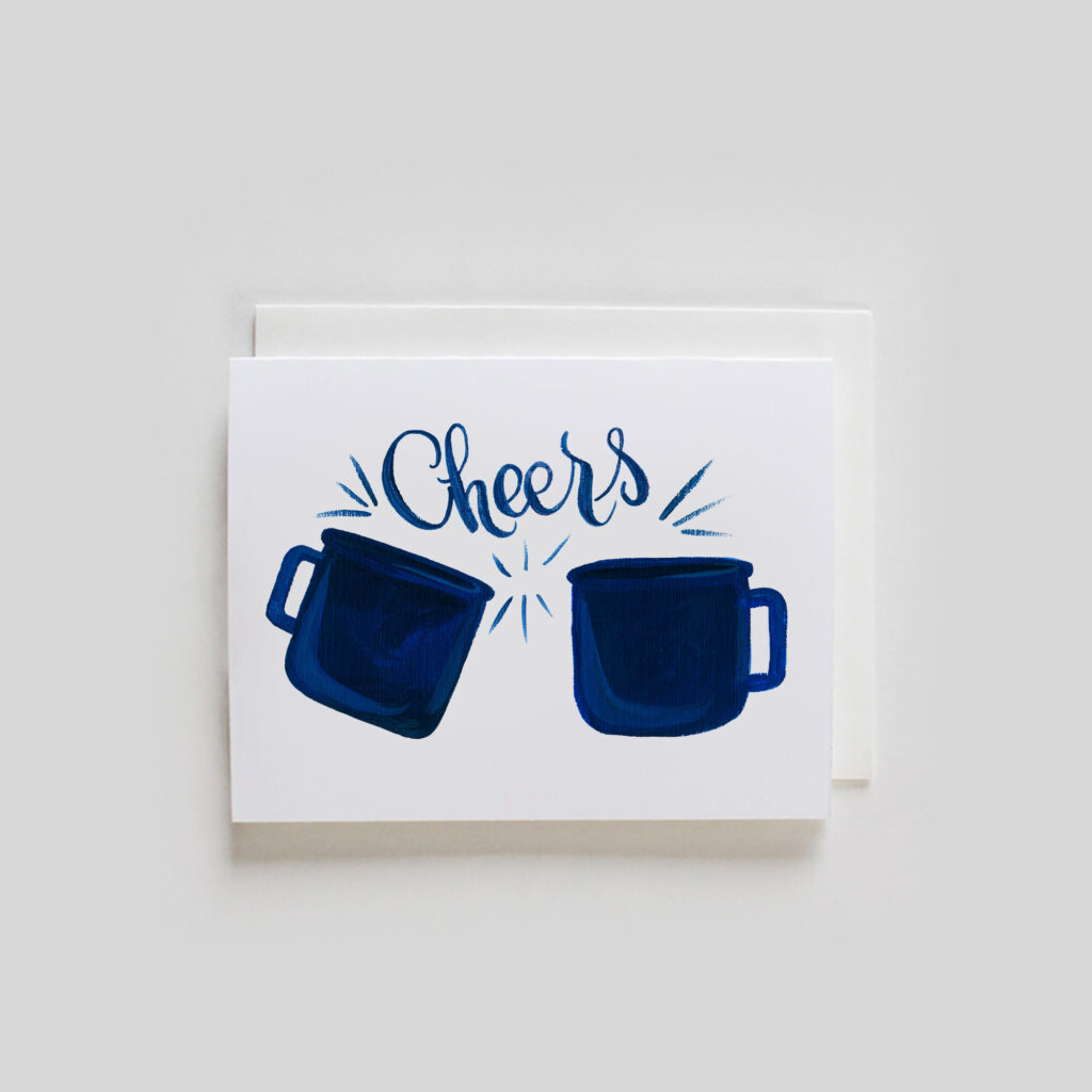 Cups of Cheers greeting card