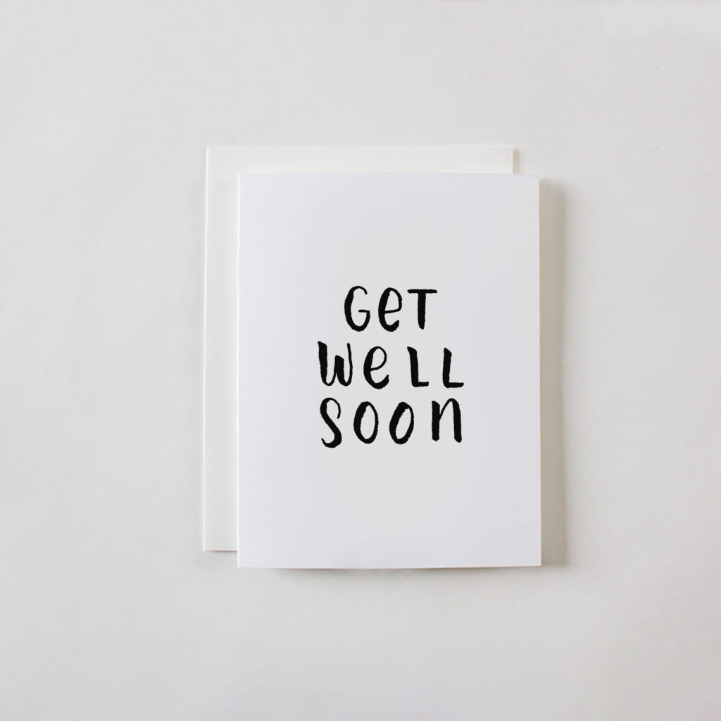 Get Well Soon greeting card by Faye & Co.