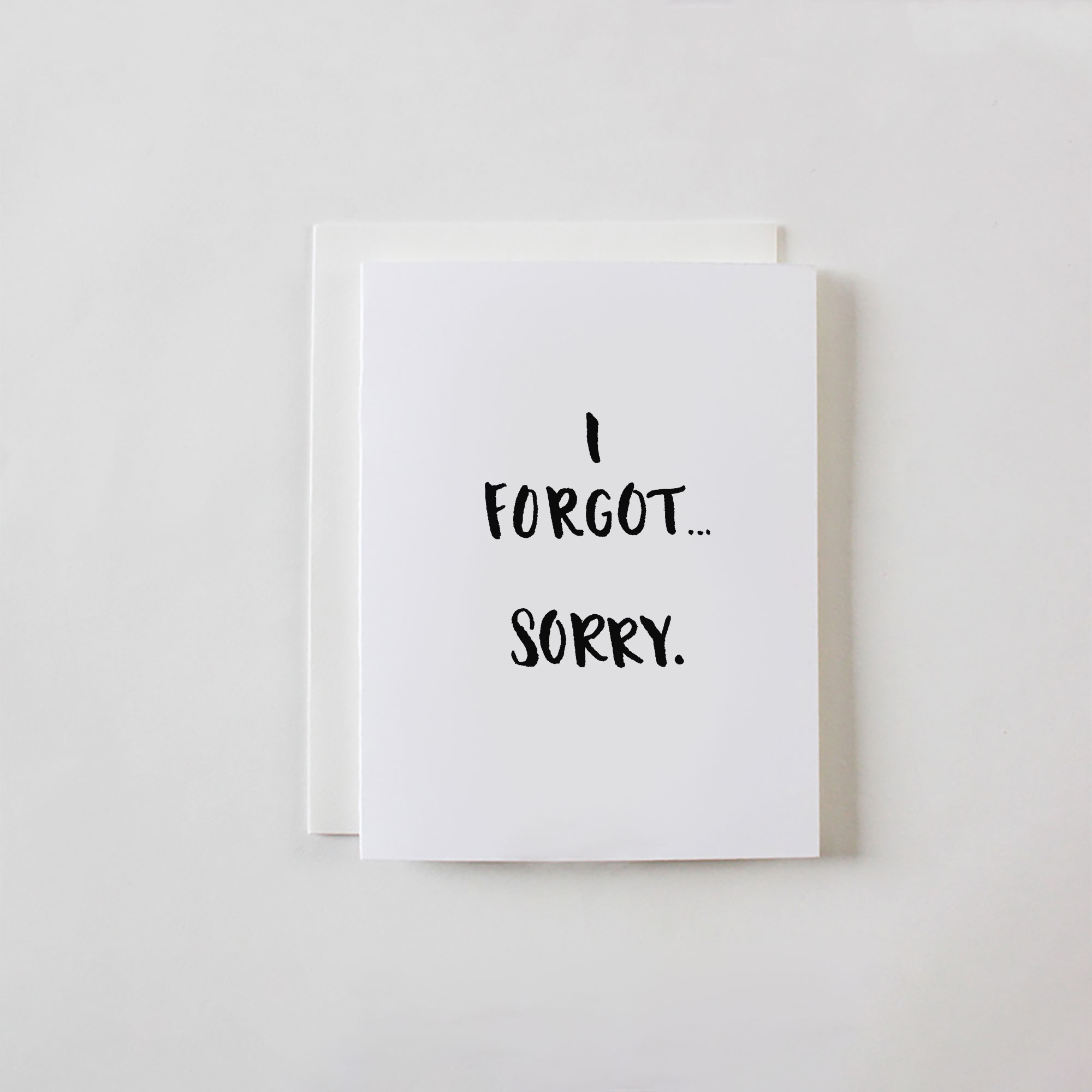 I Forgot… Sorry greeting card by Faye & Co.