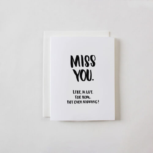 Miss You greeting card by Faye & Co.