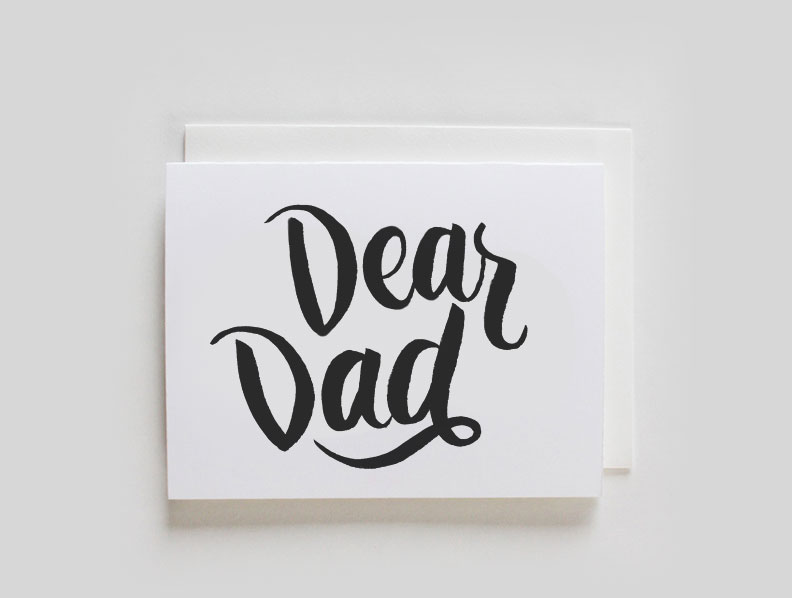 Dear Dad greeting card