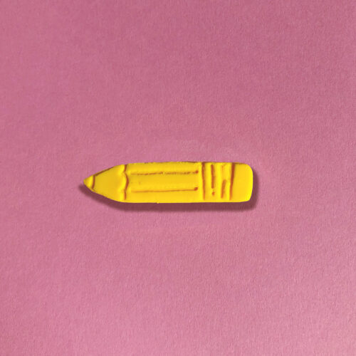Yellow Pencil Pin