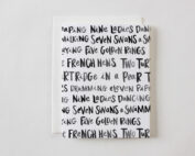 Twelve Days of Christmas holiday greeting card by Faye & Co