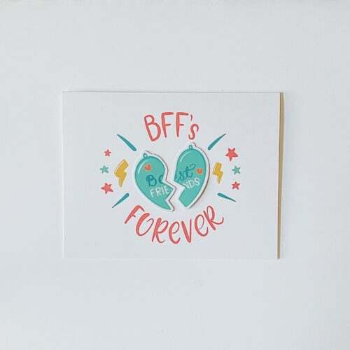 BFF Keepsake Sticker greeting card