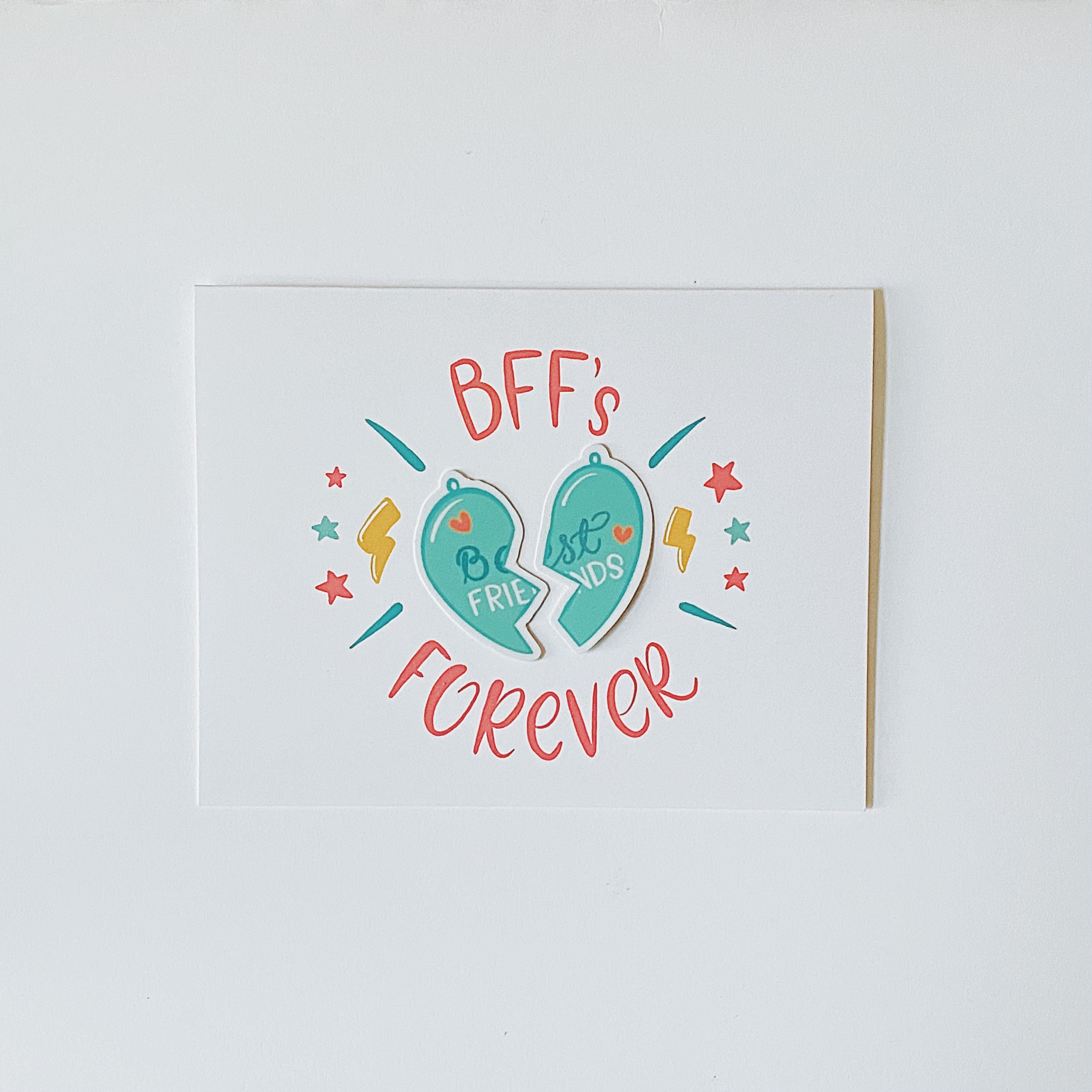 BFF Keepsake Sticker greeting card