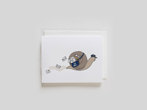 Snail Mail greeting card
