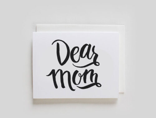 Dear Mom greeting card
