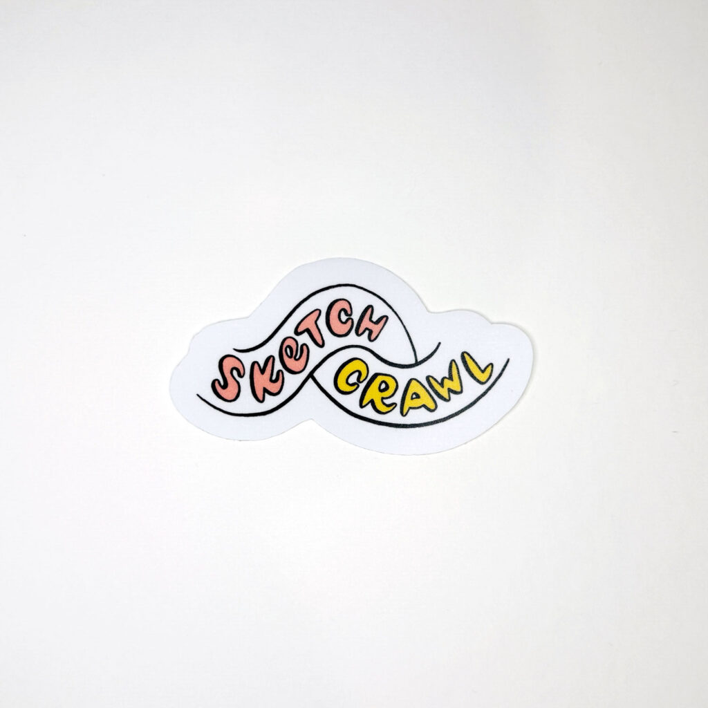 Sketch Crawl sticker