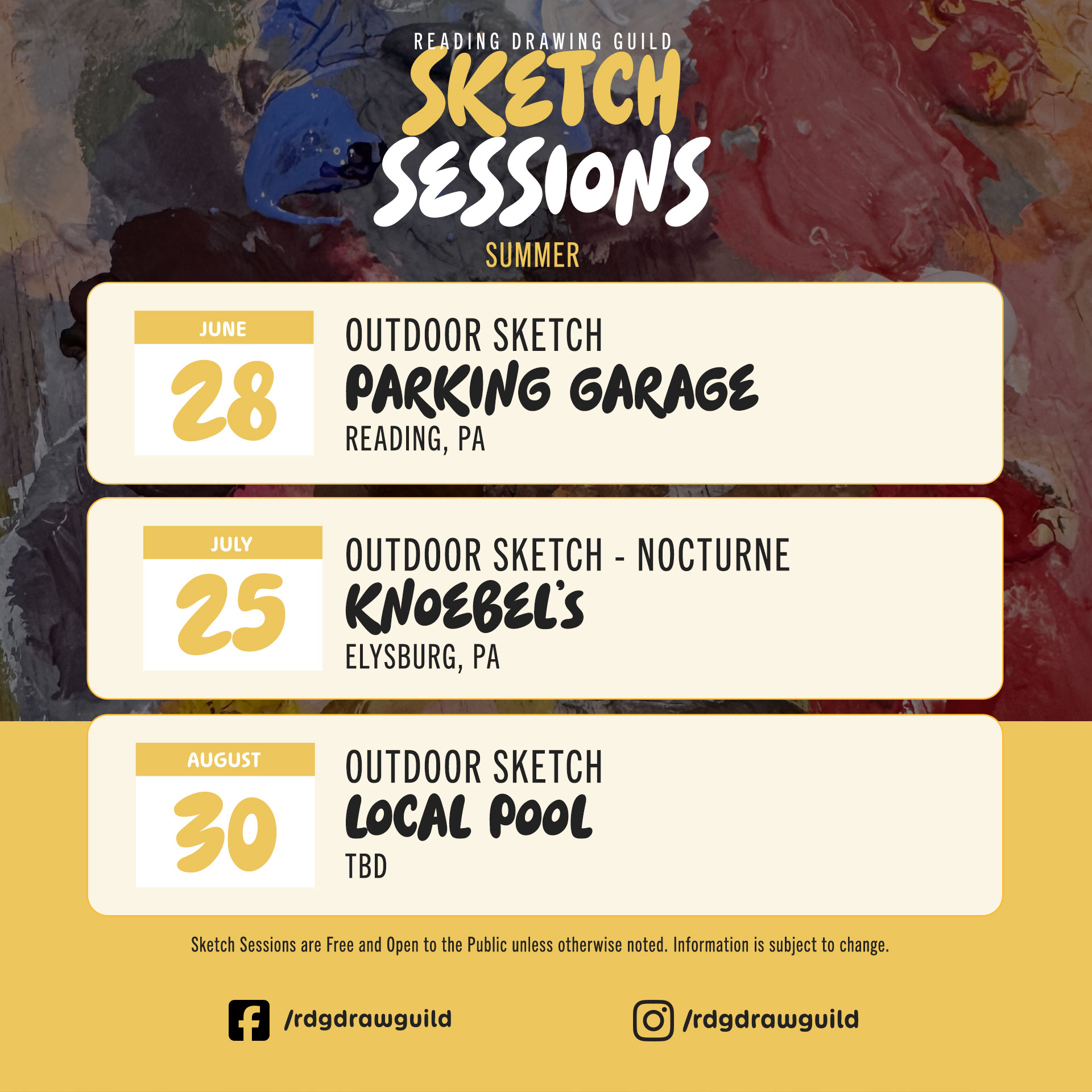 Sketch Sessions - Summer 2026