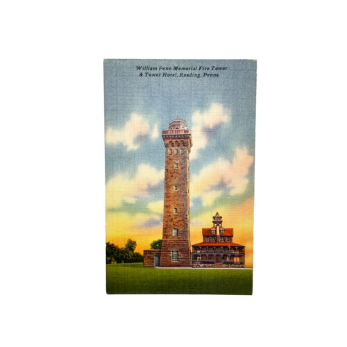 Vintage Postcard - William Penn Memorial Fire Tower and Tower Hotel