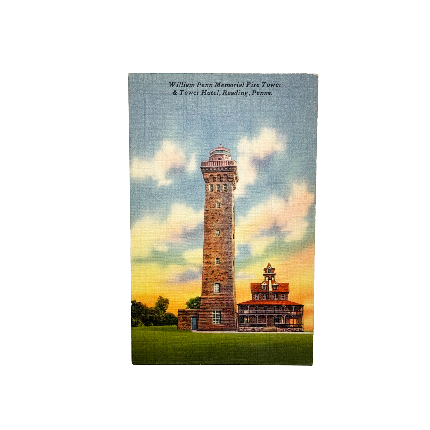 Vintage Postcard - William Penn Memorial Fire Tower and Tower Hotel